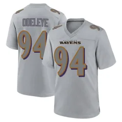 Men's Adedayo Odeleye Baltimore Ravens No.94 Game Atmosphere Fashion Jersey - Gray