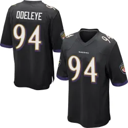 Men's Adedayo Odeleye Baltimore Ravens No.94 Game Jersey - Black
