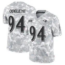 Men's Adedayo Odeleye Baltimore Ravens No.94 Limited 2024 Salute to Service Jersey - Arctic Camo