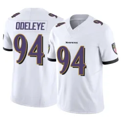 Men's Adedayo Odeleye Baltimore Ravens No.94 Limited Vapor F.U.S.E. Jersey - White