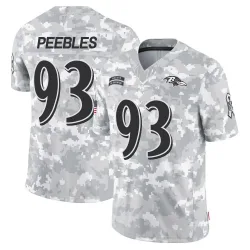 Men's Aeneas Peebles Baltimore Ravens No.93 Limited 2024 Salute to Service Jersey - Arctic Camo