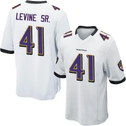 Men's Anthony Levine Sr. Baltimore Ravens No.41 Game Jersey - White