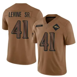 Men's Anthony Levine Sr. Baltimore Ravens No.41 Limited 2023 Salute To Service Jersey - Brown