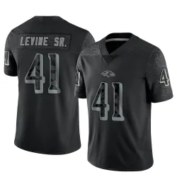 Men's Anthony Levine Sr. Baltimore Ravens No.41 Limited Reflective Jersey - Black