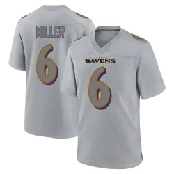 Men's Anthony Miller Baltimore Ravens No.6 Game Atmosphere Fashion Jersey - Gray