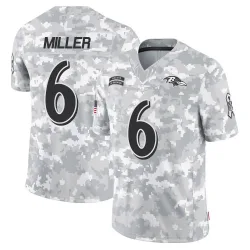 Men's Anthony Miller Baltimore Ravens No.6 Limited 2024 Salute to Service Jersey - Arctic Camo