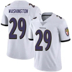Men's Ar'Darius Washington Baltimore Ravens No.29 Limited Vapor Untouchable Jersey - White