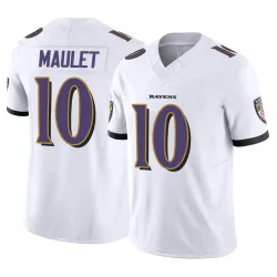 Men's Arthur Maulet Baltimore Ravens No.10 Limited Vapor F.U.S.E. Jersey - White