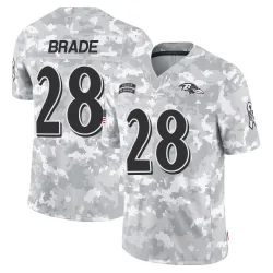 Men's Beau Brade Baltimore Ravens No.28 Limited 2024 Salute to Service Jersey - Arctic Camo
