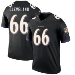 Men's Ben Cleveland Baltimore Ravens No.66 Legend Jersey - Black