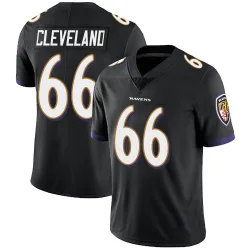 Men's Ben Cleveland Baltimore Ravens No.66 Limited Alternate Vapor Untouchable Jersey - Black