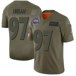 Men's Brent Urban Baltimore Ravens No.97 Limited 2019 Salute to Service Jersey - Camo