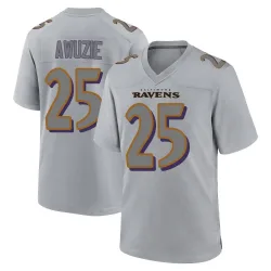 Men's Chidobe Awuzie Baltimore Ravens No.25 Game Atmosphere Fashion Jersey - Gray