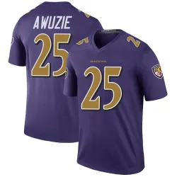 Men's Chidobe Awuzie Baltimore Ravens No.25 Legend Color Rush Jersey - Purple