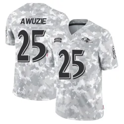 Men's Chidobe Awuzie Baltimore Ravens No.25 Limited 2024 Salute to Service Jersey - Arctic Camo