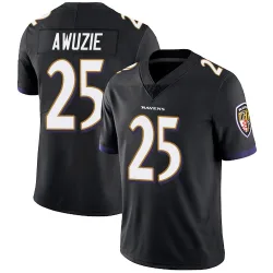 Men's Chidobe Awuzie Baltimore Ravens No.25 Limited Alternate Vapor Untouchable Jersey - Black