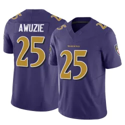 Men's Chidobe Awuzie Baltimore Ravens No.25 Limited Vapor F.U.S.E. Jersey - Purple