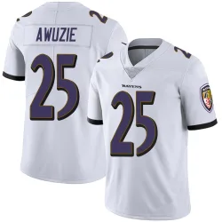 Men's Chidobe Awuzie Baltimore Ravens No.25 Limited Vapor Untouchable Jersey - White