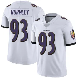 Men's Chris Wormley Baltimore Ravens No.93 Limited Vapor Untouchable Jersey - White