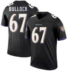 Men's Corey Bullock Baltimore Ravens No.67 Legend Jersey - Black