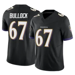 Men's Corey Bullock Baltimore Ravens No.67 Limited Vapor F.U.S.E. Jersey - Black
