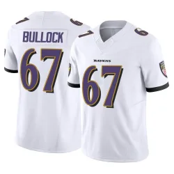 Men's Corey Bullock Baltimore Ravens No.67 Limited Vapor F.U.S.E. Jersey - White