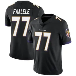 Men's Daniel Faalele Baltimore Ravens No.77 Limited Alternate Vapor Untouchable Jersey - Black