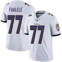 Men's Daniel Faalele Baltimore Ravens No.77 Limited Vapor Untouchable Jersey - White
