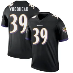 Men's Danny Woodhead Baltimore Ravens No.39 Legend Jersey - Black