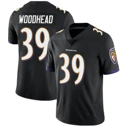 Men's Danny Woodhead Baltimore Ravens No.39 Limited Alternate Vapor Untouchable Jersey - Black