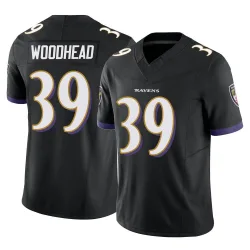 Men's Danny Woodhead Baltimore Ravens No.39 Limited Vapor F.U.S.E. Jersey - Black