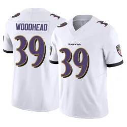 Men's Danny Woodhead Baltimore Ravens No.39 Limited Vapor F.U.S.E. Jersey - White