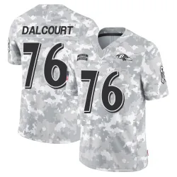 Men's Darrian Dalcourt Baltimore Ravens No.76 Limited 2024 Salute to Service Jersey - Arctic Camo