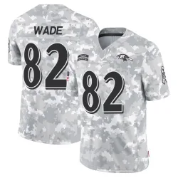 Men's Dayton Wade Baltimore Ravens No.82 Limited 2024 Salute to Service Jersey - Arctic Camo