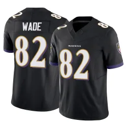 Men's Dayton Wade Baltimore Ravens No.82 Limited Vapor F.U.S.E. Jersey - Black
