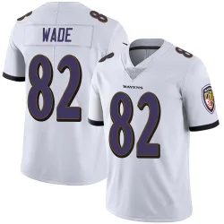 Men's Dayton Wade Baltimore Ravens No.82 Limited Vapor Untouchable Jersey - White