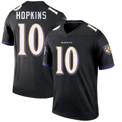 Men's DeAndre Hopkins Baltimore Ravens No.10 Legend Jersey - Black
