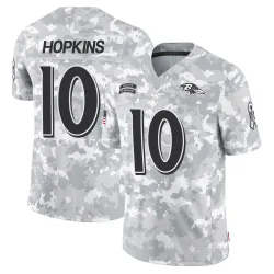 Men's DeAndre Hopkins Baltimore Ravens No.10 Limited 2024 Salute to Service Jersey - Arctic Camo