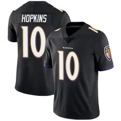 Men's DeAndre Hopkins Baltimore Ravens No.10 Limited Alternate Vapor Untouchable Jersey - Black