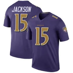 Men's DeSean Jackson Baltimore Ravens No.15 Legend Color Rush Jersey - Purple