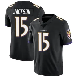 Men's DeSean Jackson Baltimore Ravens No.15 Limited Alternate Vapor Untouchable Jersey - Black