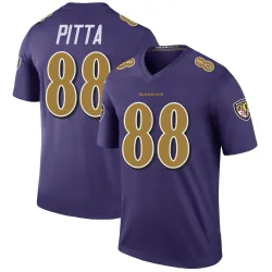 Men's Dennis Pitta Baltimore Ravens No.88 Legend Color Rush Jersey - Purple