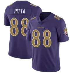 Men's Dennis Pitta Baltimore Ravens No.88 Limited Color Rush Vapor Untouchable Jersey - Purple