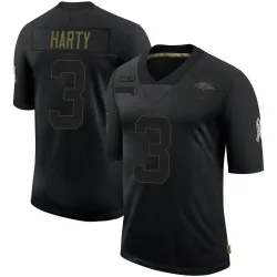 Men's Deonte Harty Baltimore Ravens No.3 Limited 2020 Salute To Service Jersey - Black