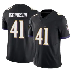 Men's Desmond Igbinosun Baltimore Ravens No.41 Limited Vapor F.U.S.E. Jersey - Black
