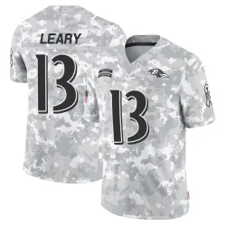 Men's Devin Leary Baltimore Ravens No.13 Limited 2024 Salute to Service Jersey - Arctic Camo