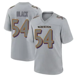 Men's Diwun Black Baltimore Ravens No.54 Game Atmosphere Fashion Jersey - Gray