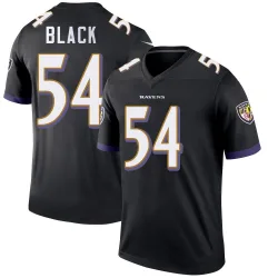 Men's Diwun Black Baltimore Ravens No.54 Legend Jersey - Black