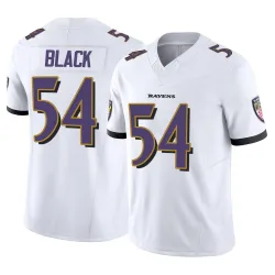 Men's Diwun Black Baltimore Ravens No.54 Limited Vapor F.U.S.E. Jersey - White