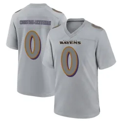 Men's Gerad Christian-Lichtenhan Baltimore Ravens No.0 Game Atmosphere Fashion Jersey - Gray